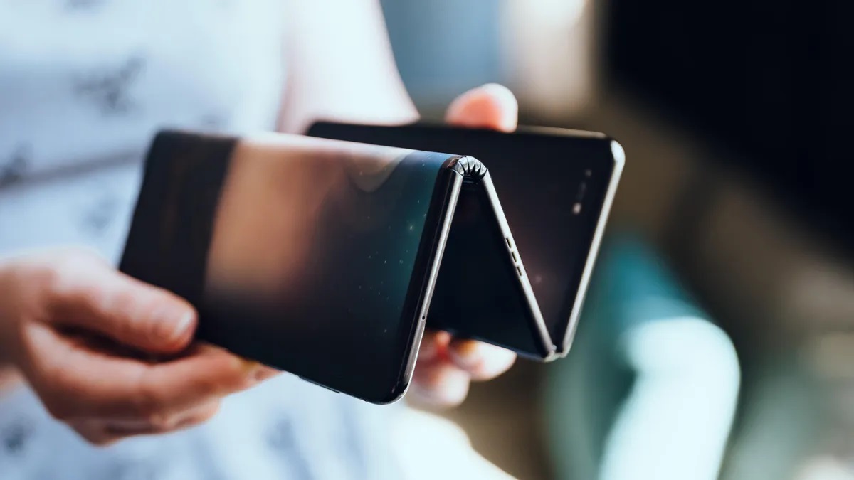 Huawei's tri-fold smartphone shown folded for the first time