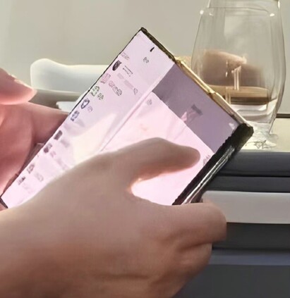 Huawei's tri-fold smartphone shown folded for the first time