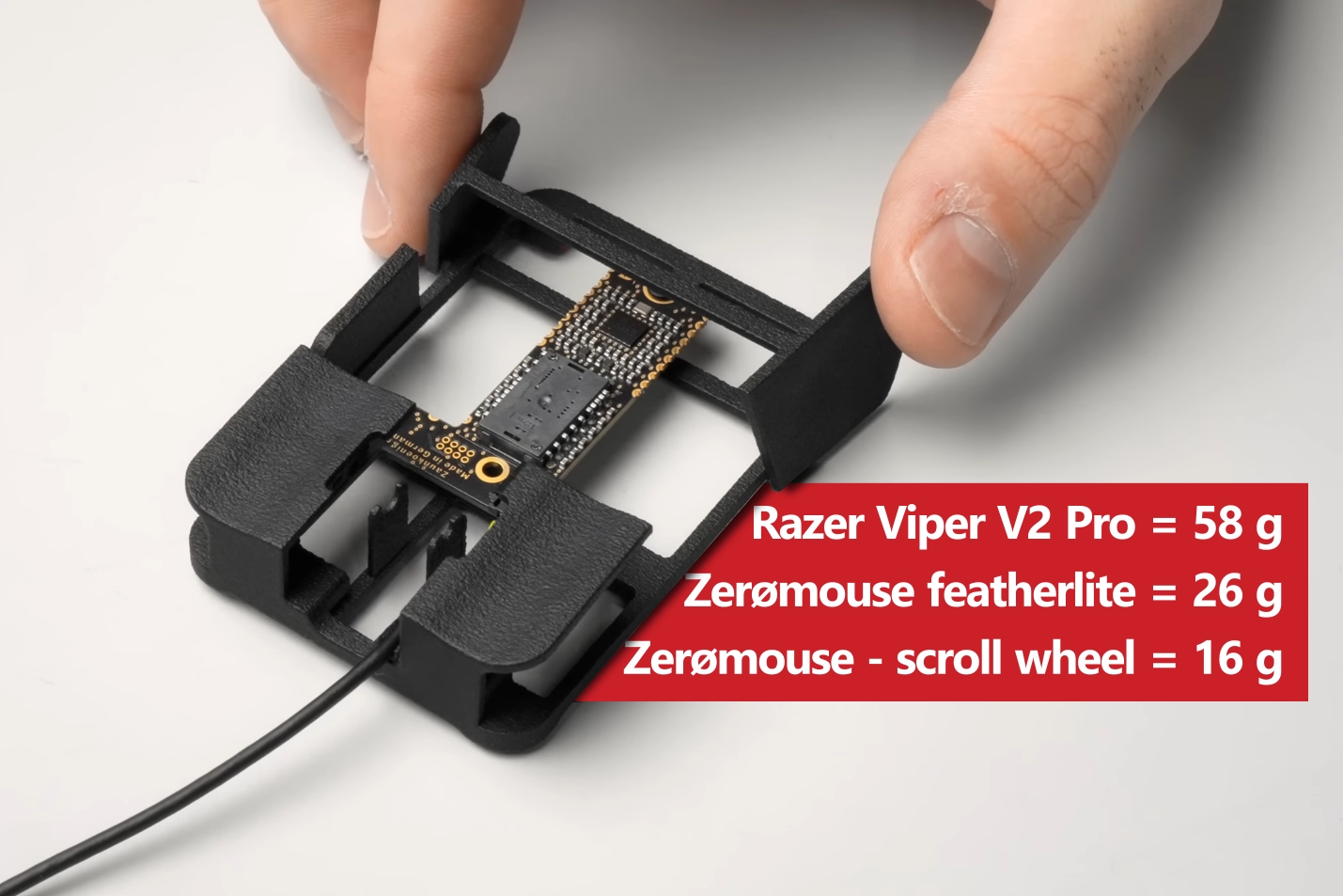 Zerømouse: YouTuber builds 16 g gaming mouse, and you can buy one — sort of <sup   style=