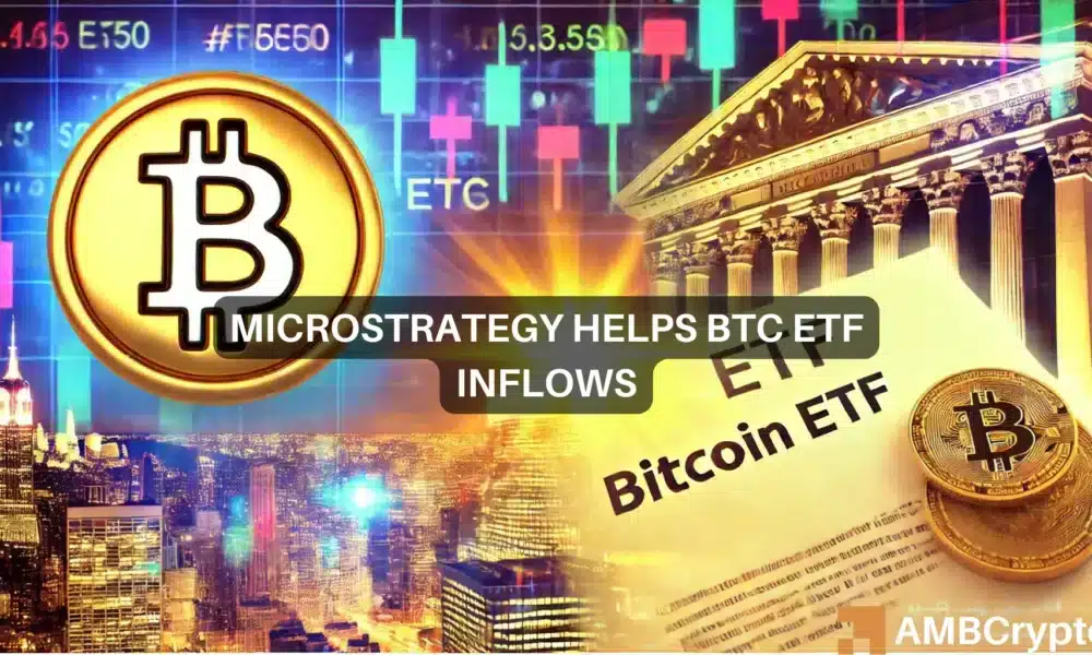 MicroStrategy ETF 创纪录的成交量暗示比特币 (BTC) 价格将会上涨，反映出过去的'蓝色年”周期