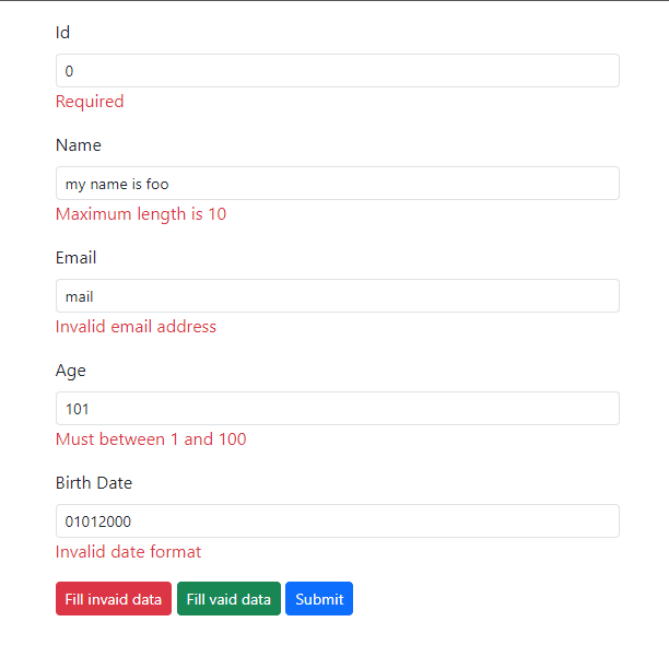 Implement data validation in Go