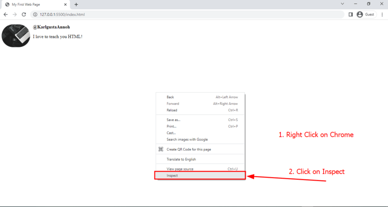 How to Inspect Pages Using DevTools