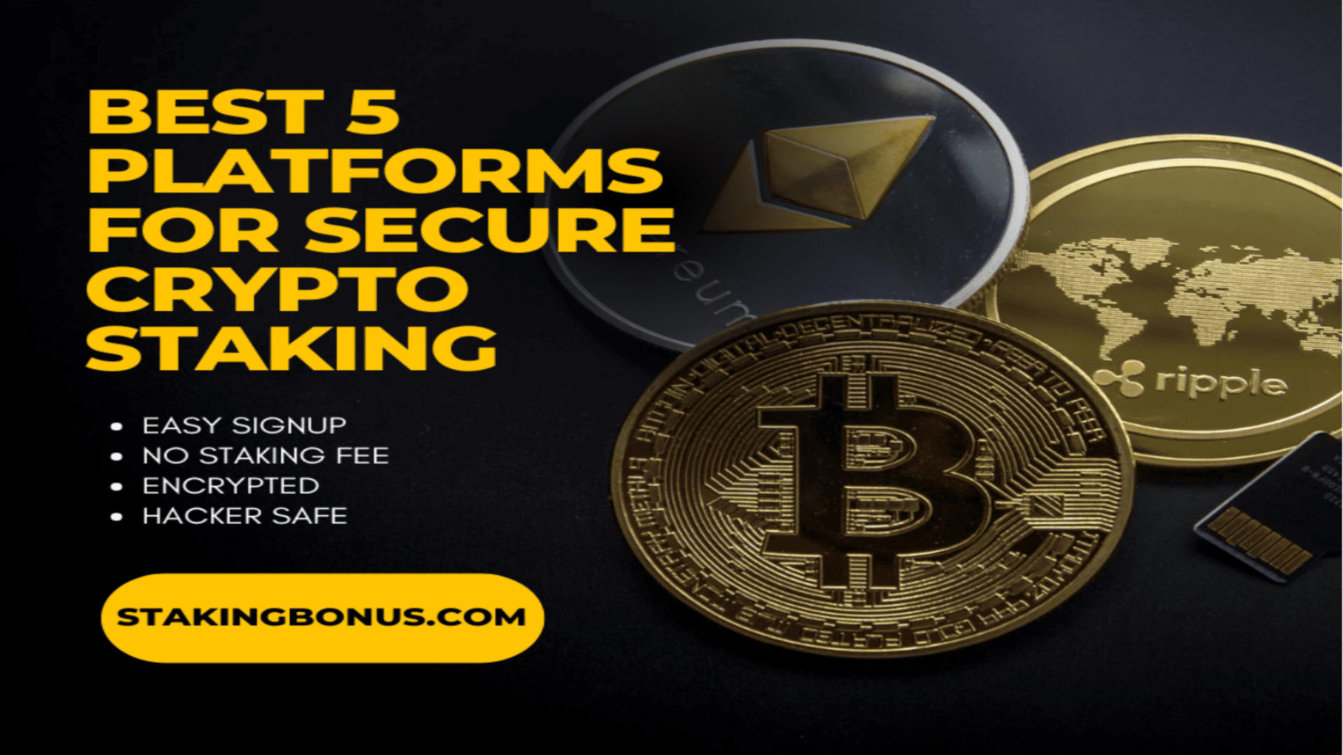 Die 5 sichersten Krypto-Absteckplattformen: StakingBonus.com ist führend