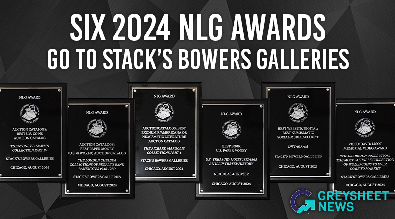 Stack's Bowers Galleries Honored with 2024 Numismatic Literary Guild Awards