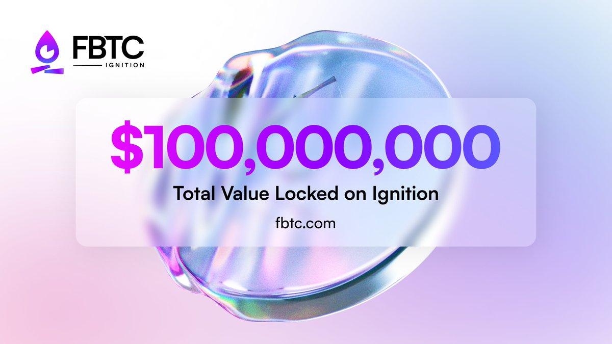 Omnichain BTC Asset FBTC überschreitet 100 Millionen US-Dollar an TVL, Ignition stellt „Sparkle'-Kampagne vor