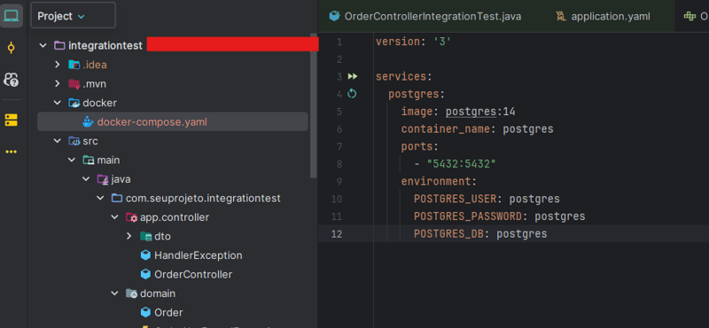 Testes integrados com Spring