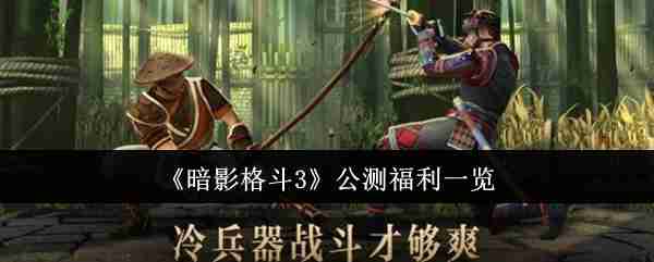《暗影格鬥3》公測福利一覽
