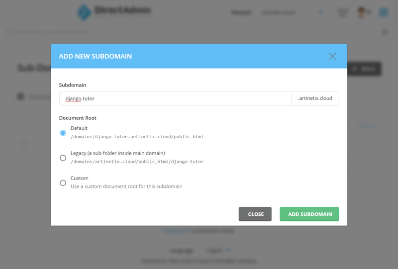 Deploy Django App Shared Hosting.