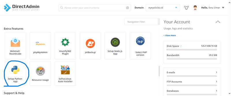 Deploy Django App Shared Hosting.