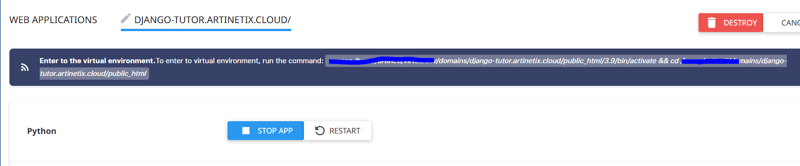 Deploy Django App Shared Hosting.