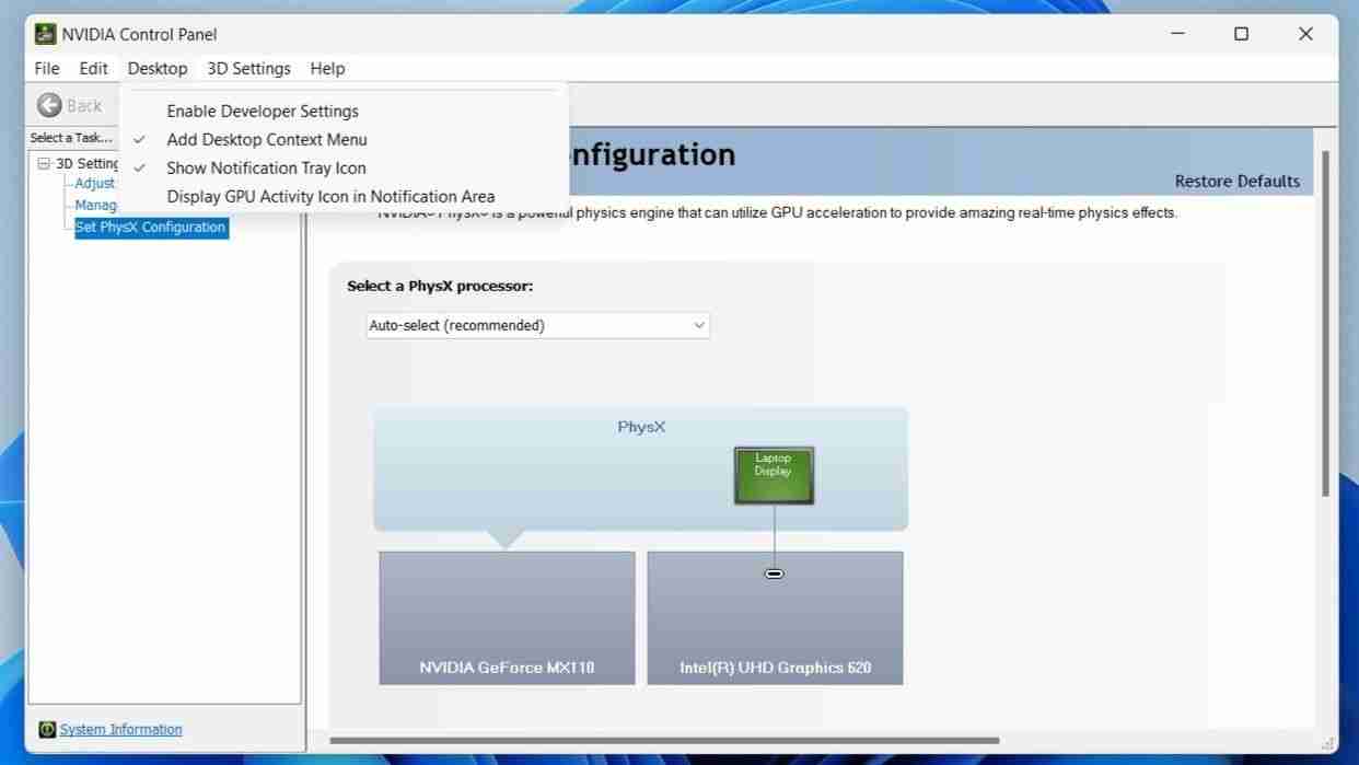 How to Fix a Missing NVIDIA Control Panel in Windows 11 and 10