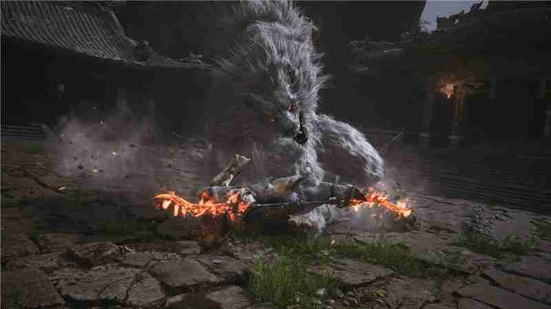Black Myth: Wukong La manière du Dragon Barbu Rouge de sauter des cours