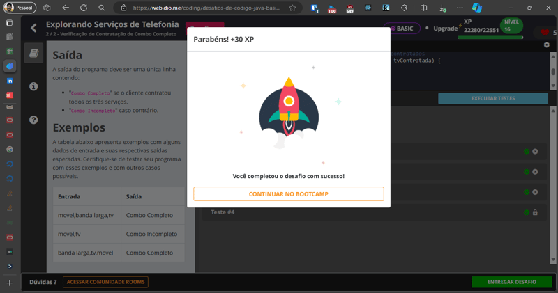 Desafio de Código - Explorando Serviços de Telefonia