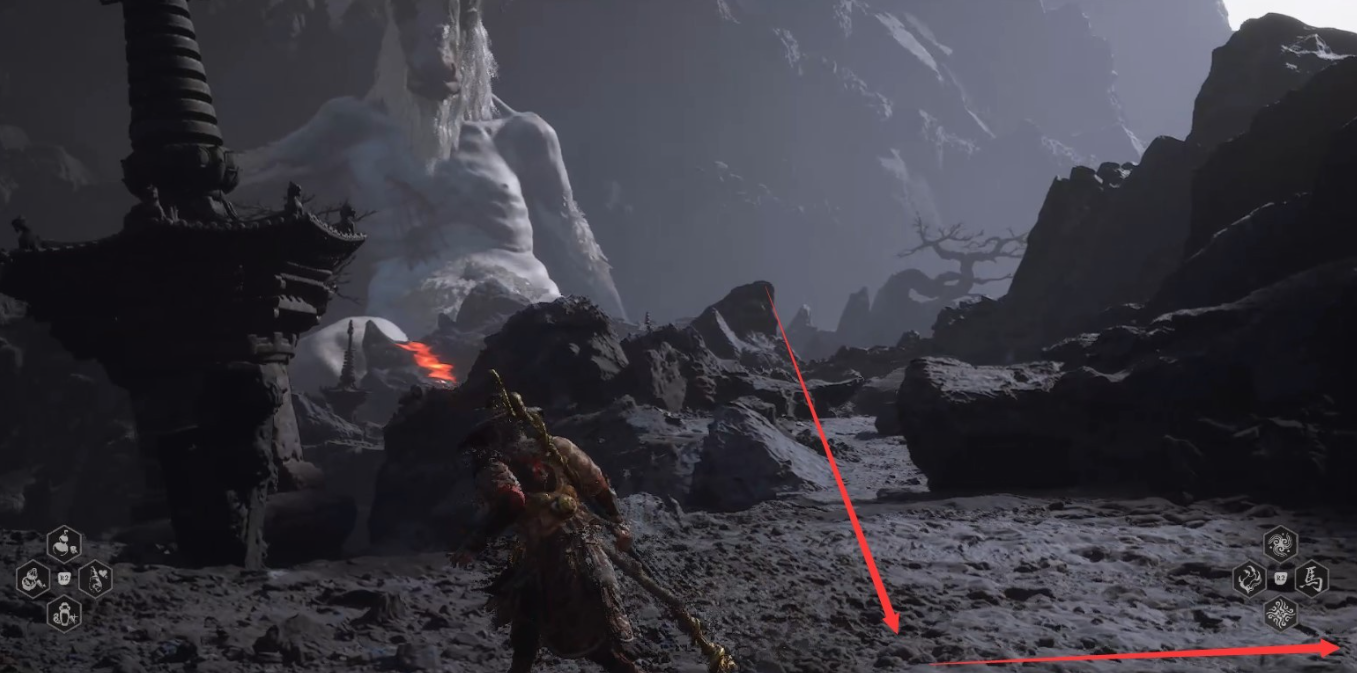 Black Myth: Wukong  Chapitre 5 Guide de la pente Qingliang à Huoguangdi