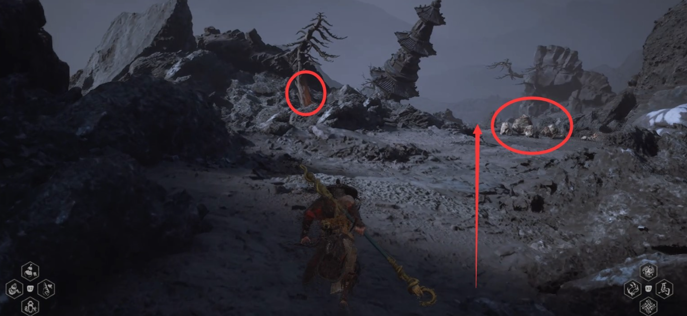 Black Myth: Wukong  Chapitre 5 Guide de la pente Qingliang à Huoguangdi