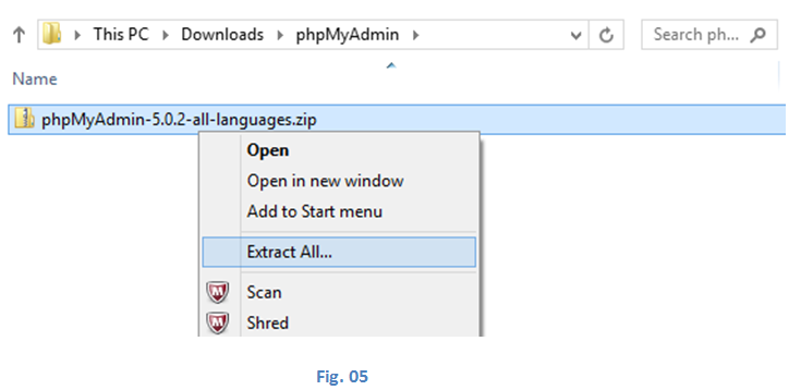Install phpMyAdmin