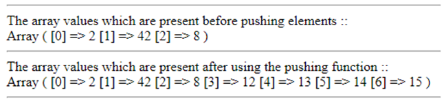 PHP array_push()