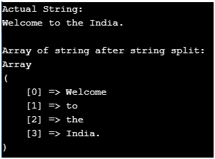 PHP Split String
