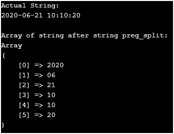 PHP Split String