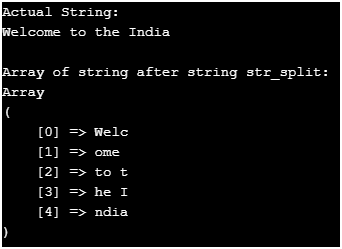 PHP Split String