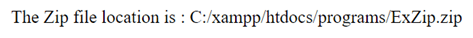 Fichiers Zip PHP