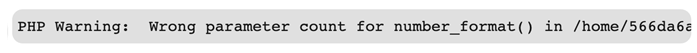 PHP number_format()