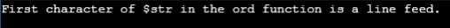 PHP ord()