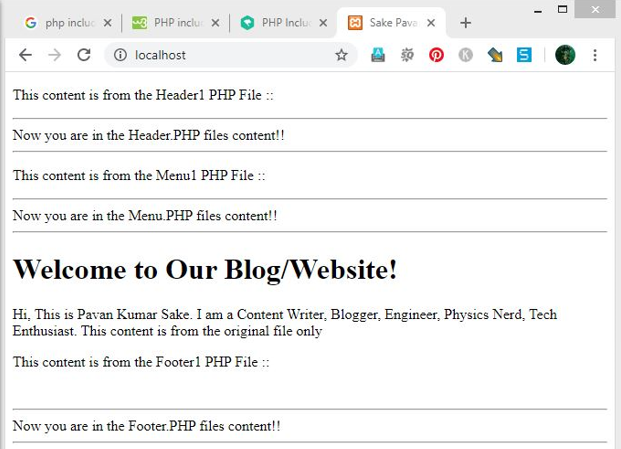 PHP Include and Require Funcation