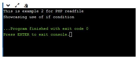 PHP readfile