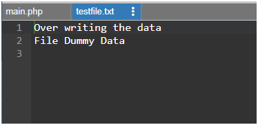 PHP Write File