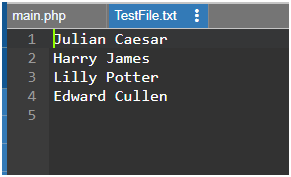 PHP Write File