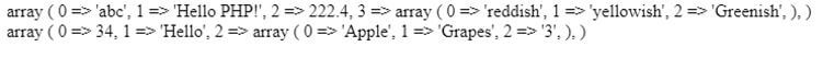 PHP var_export()