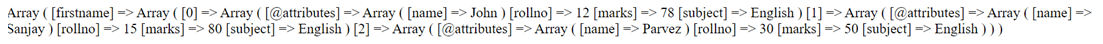 PHP XML into Array