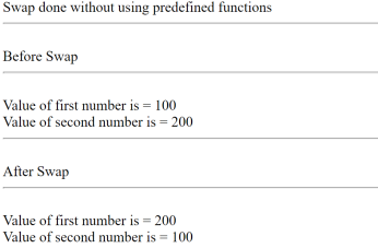 Swapping in PHP