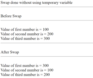 Swapping in PHP