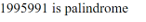 Palindrome in PHP
