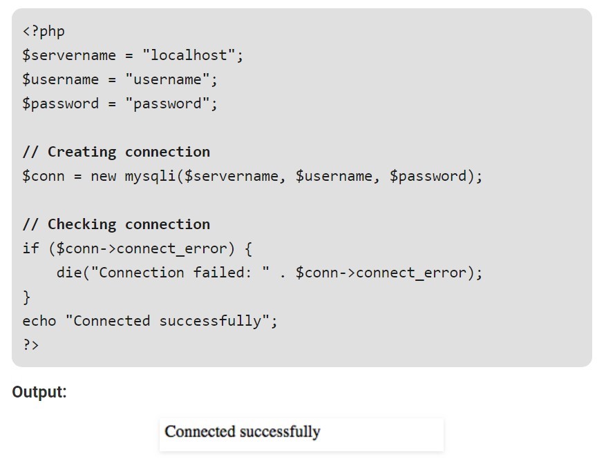 How to Connect Database to PHP?