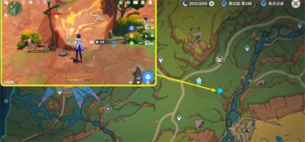 The detailed locations of 5 cracked rocks with graffiti in Genshin Impact