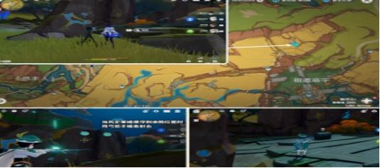 How to collect the location of cracked rocks with graffiti in Genshin Impact