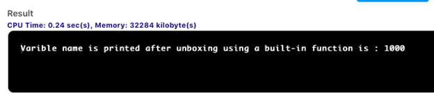 Unboxing in Java
