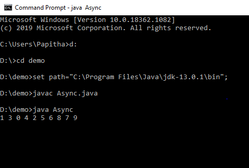 Attente asynchrone Java