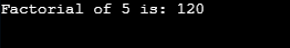 Factorial in Java
