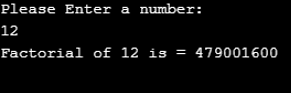 Factorial in Java