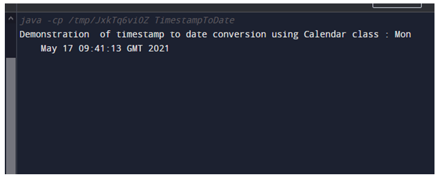TimeStamp to Date in Java