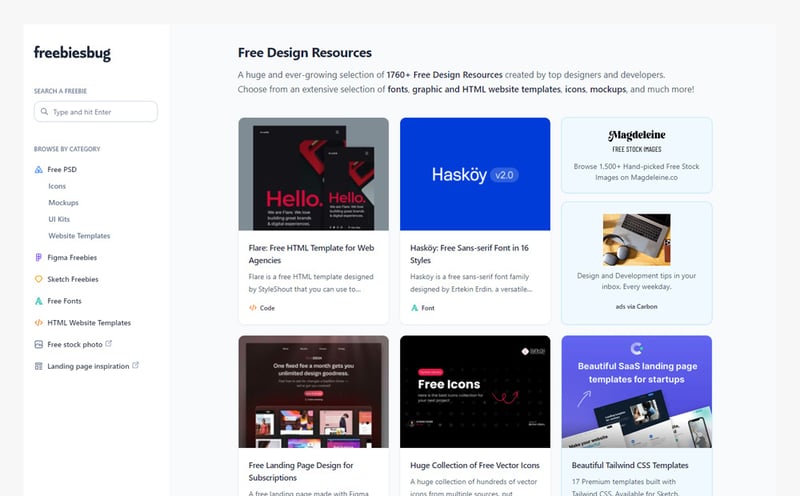 Best Websites for Free Vanilla CSS Templates