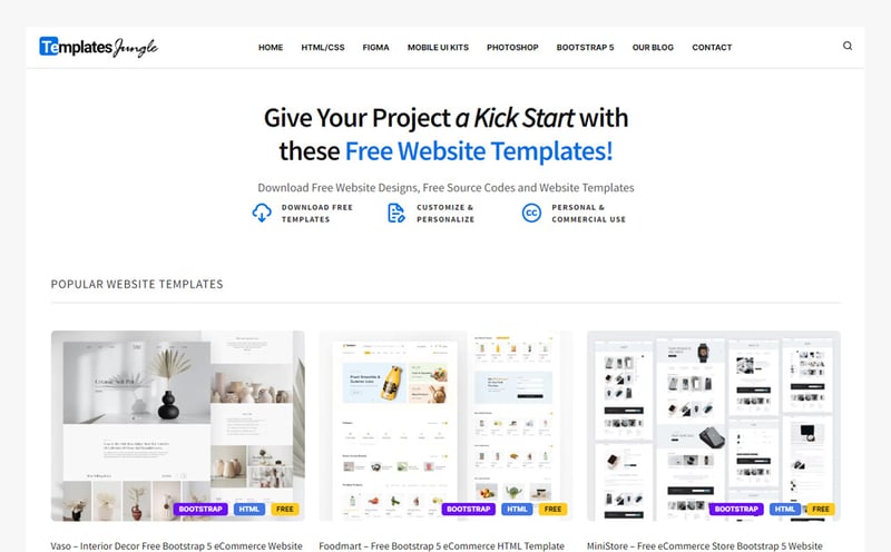 Best Websites for Free Vanilla CSS Templates