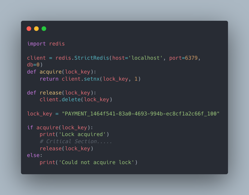How to implement a Distributed Lock using Redis