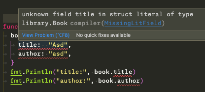 Golang Struct Field Scopes