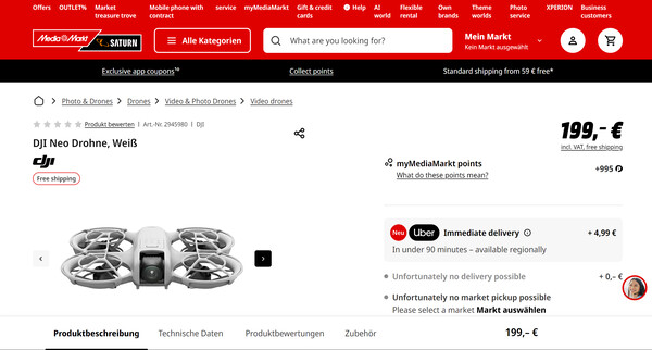 DJI Neo: Specs and bargain pricing confirmed by new retailer leaks
