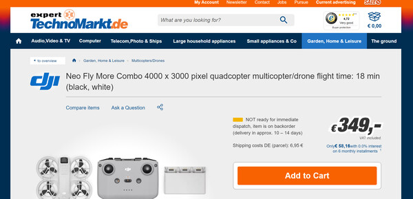 DJI Neo: Specs and bargain pricing confirmed by new retailer leaks